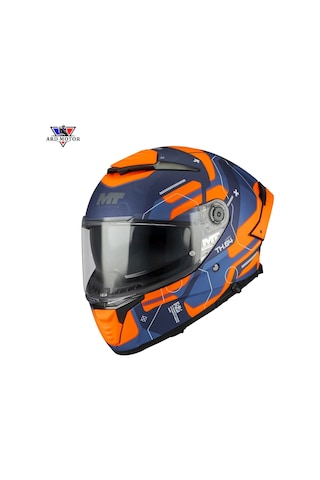 Mt Helmets Thunder 4 R Sv Lumex C24 Mat Kapalı Kask Turuncu