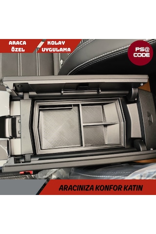 Peugeot 3008 P64 E-3008 2024 Orta Konsol Kolçak Saklama Kutus...