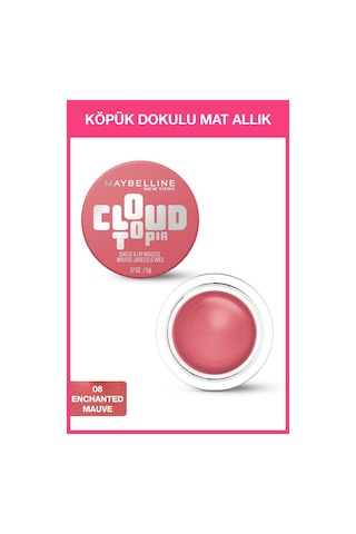 Cloudtopia Köpük Dokulu Mat Allık & Ruj 08 Enchanted Mauve 3600531717247-11049 08