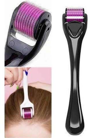 540 Iğneli Derma Roller 1mm Titanyum Uçlu Saç Kaş Serum Kullanımına Uygun -