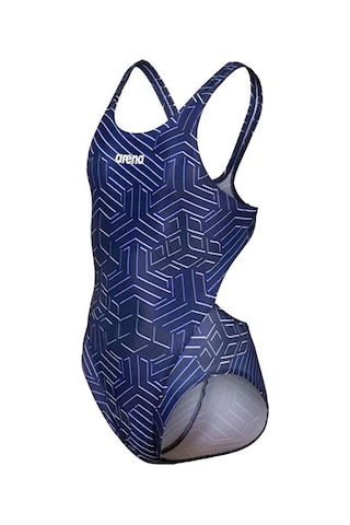 Arena Kıkko Kız Çocuk Yüzücü Mayosu Lacivert-beyaz Lacivert-beyaz