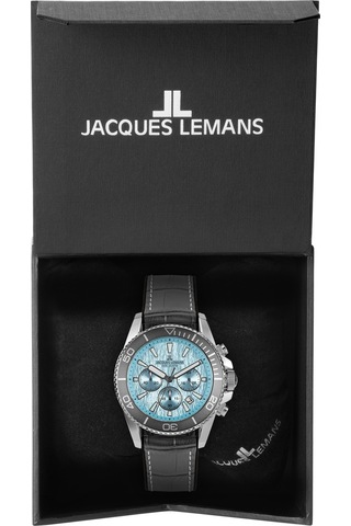 Jacques Lemans 1-2206e Lıverpool Dıver Erkek Kol Saati Gümüş - Siyah