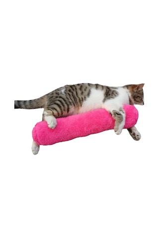 Tineke Kedi Otlu Sarılma Yastığı Uyku Oyuncağı 30 CM