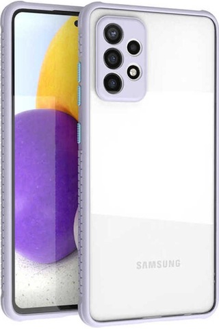 Samsung Uyumlu Galaxy A72 Kılıf Zore Kaff Kapak Mor