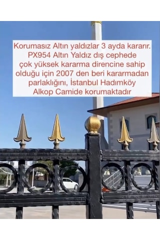Süper Parlak Altın Yaldız Kararmaz Koruma Altın Varak Boya 200Gr