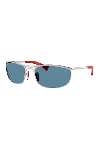 Ray-ban Rb 3819m F007s2 62 Scuderia Ferrari Unisex Polarize Oval Gümüş Metal Güneş Gözlüğü Gri