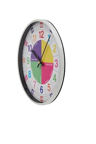 Klik Öğretici Çocuk Odası Saati - 30 Cm Beyaz