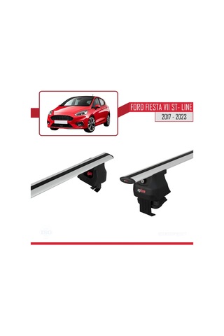 Ford Fiesta Vıı St-line 2017-2023 Arası İle Uyumlu Ace-4 Ara Atkı Tavan Barı Gri