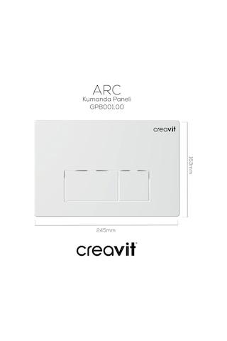 Creavit Arc Beyaz Kumanda Paneli GP8001.00 Beyaz