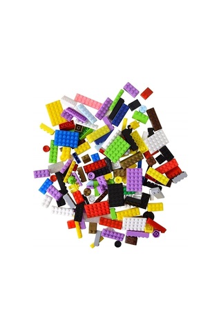 Yeşil Uygulama Zeminli Mikro Blok Funny Blocks 300 Parça Plastik Kutulu