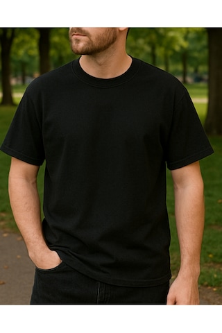 Hugo Boss Kral Baskılı T-shirt Siyah