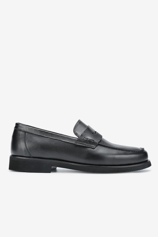 Lofer Erkek Deri Eva Tabanlı Bantlı Klasik Loafer Siyah Lfr-o1133 Derı