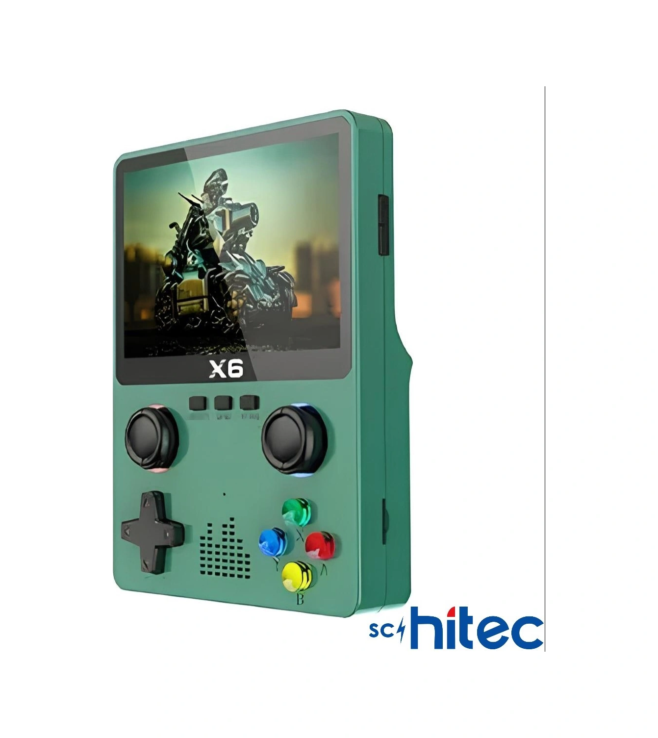 Schitec X6 3.5inç Ips Ekran Taşınabilir Retro El Atari Oyun Konsolu 10000 Oyunlu Tv Bağlanan 32gb Yeşil