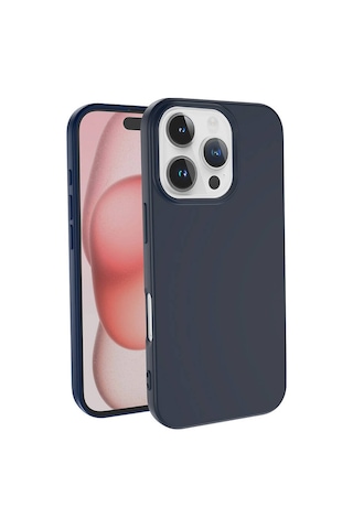 Ariatech Apple Uyumlu iPhone 16 Pro Max Kılıf Lsr Lansman Kapak-lacivert Lacivert