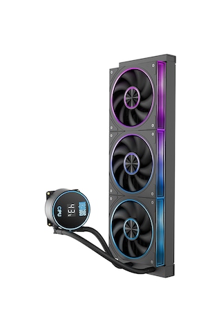 Dragos Frostbite V2 Dijital Isı Göstergeli Argb 360mm Siyah İşlemci Sıvı Soğutucu