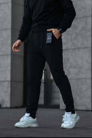 Klasik Erkek Jagger Pantolon Klasik Duble Paça Detaylı Jogger Likralı Erkek Kumaş Pantolon