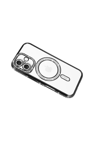 Newface - 526 - Apple Uyumlu iPhone 17 Joke Simli Magneticsafe Kılıf - Ece-umay - - Siyah