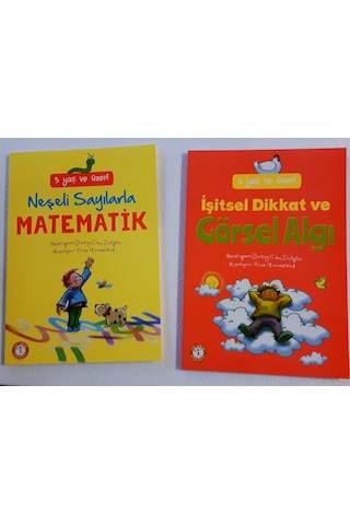 5+ Yaş Matematik + Görsel Alğı 2 Kitap Birlikte