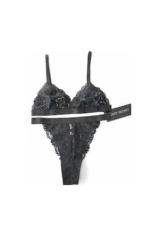 Deep Secret Siyah Full Dantel Bralet Takım Ds20095brt 001