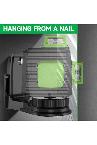 Pazly Taşınabilir Seviyesinin Montaj Metre Manyetik Lazer İle Hat Güçlü Duvara Döner Çoklu Braketi, Braket Alan 360 Ef