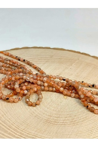 Yasam Tohumu Güneş Taşı Yarım Dizi 3 MM 17 CM Altın