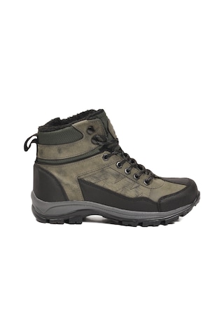 Haki İçi Kürklü Soğuğa Dirençli Kaymaz Taban Unisex Outdoor Bot 980 G Haki