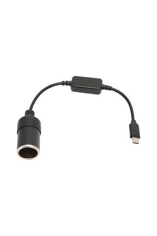 Type C To Çakmak Adaptörü, 5v -12v Araba Cihazları İçin Güç Kaynağı