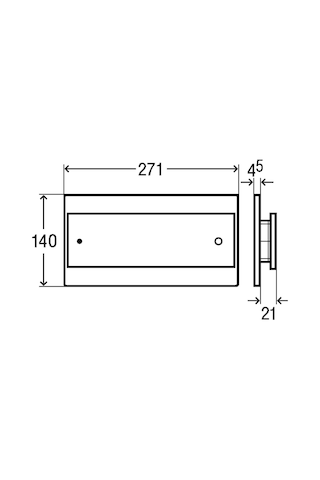 Viega Gömme Rezervuar  Kapağı Krom