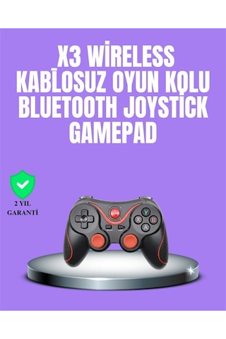 Hepsi Android Uyumlu Gamepad X3 Game Stick Oyun Kolu Bluetooth Bağlantılı Najmaddin