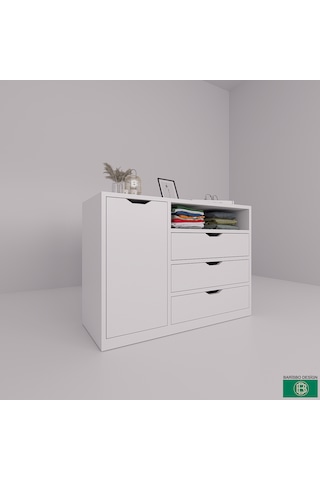 Şifonyer Kapaklı Çekmeceli Çok Amaçlı Dolap