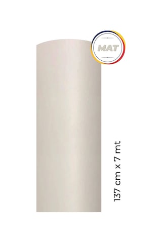 Mat Beyaz Kendinden Yapışkanlı Kaplama Folyosu 137 Cm X 7 Mt