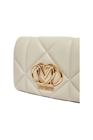 Love Moschino Kapitoneli Çıkarılabilir Zincir Askılı Kadın Çapraz Çanta Jc4043pp1mlc0110 Krem