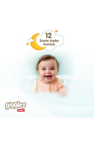 Giggles Pants Külotlu Bebek Bezi 4 Numara Maxi 30 Adet