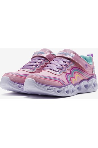 Skechers Heart Lights - Retro Hearts Büyük Kız Çocuk Pembe Işıklı Spor Ayakkabı 302689l Lpmt Pembe