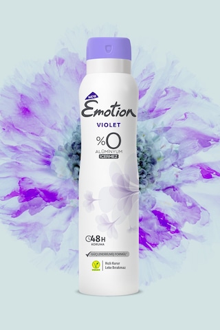 Violet Kadın Alüminyumsuz Vegan Deodorant 3x150ML Hızlı Kurur,leke Bırakmaz