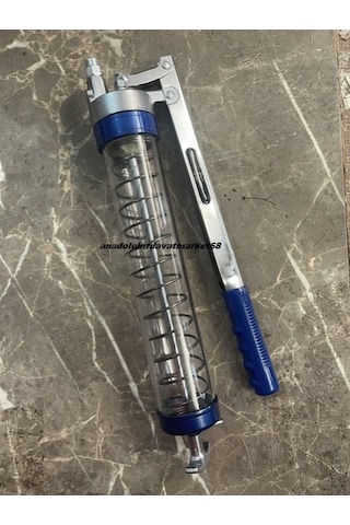 Mrs Şeffaf Gres Yağ Pompası Yüksek Basınçlı Gres Yağ Basma Pompası 600cc 5pcs