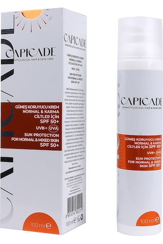 Capicade Normal Ciltler İçin Güneş Kremi SPF50+ 100 ML
