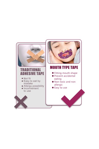 Suofeng "wiieey 30 Adet Çocuk Uyku Bantları - Nazal Nefes Almaya Yardımcı, Ağızdan Nefes Almayı Düzelten"