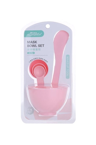 Yüz Maskesi Kendin Yap Karıştırma Aleti Seti Pembe Renk