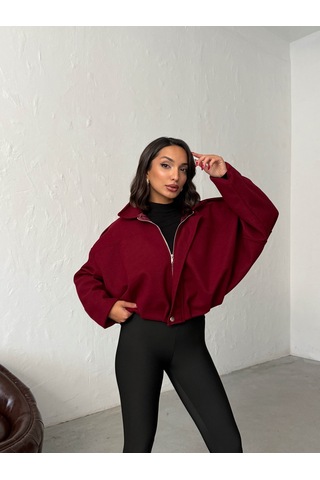 Verymoda Kaşe Mont F2047 Bordo