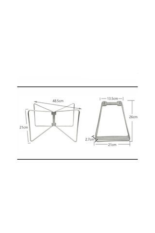 Homyl Katlanabilir Soğutucu Standı Piknik Için L-siyah L Siyah