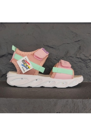 Kids 0102 Işıklı Kız Çocuk Spor Sandalet Pembe