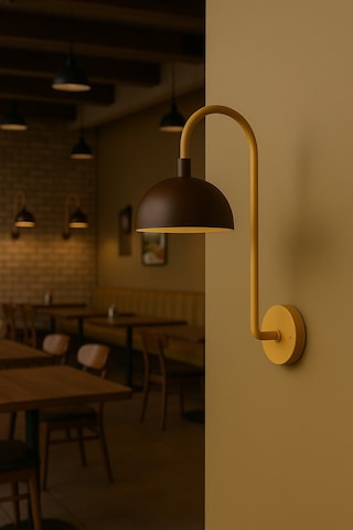 Mellow Arc Aplik Duvar Lambası Koyu Kahverengi