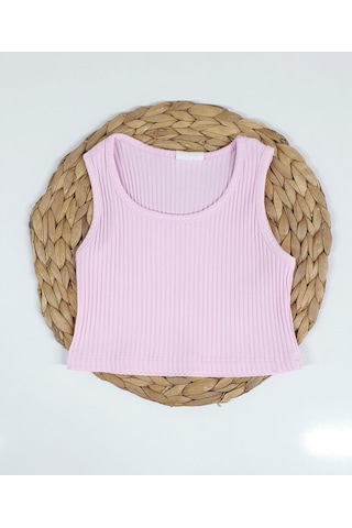 Kız Çocuk Crop Pembe