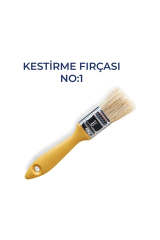 Kestirme Fırçası No:1 Profesyonel Boya Fırçası Hassas Kenar Boyama İçin