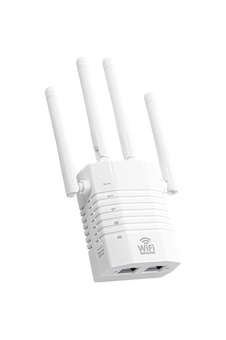 Xindoker Beyaz 4 Antenli 1200mbps Wifi Tekrarlayıcı - 2.4ghz & 5ghz Çift Frekanslı Sinyal Güçlendirici Eu Standartı