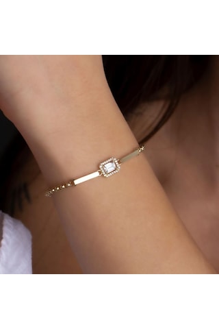 Altın Baget Bileklik BL0021 Sarı Altın