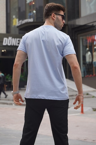 Madmext Mavi Regular Fit Basic Erkek Tişört 6131-mavi Mavi