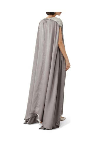 Leem Süslü Omuzlu Kaftan - Şıklığın Adresi Gri