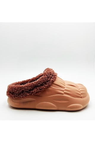 Ultra Yumuşak İçi Yünlü Unisex Kaliteli Ev Terliği Somon